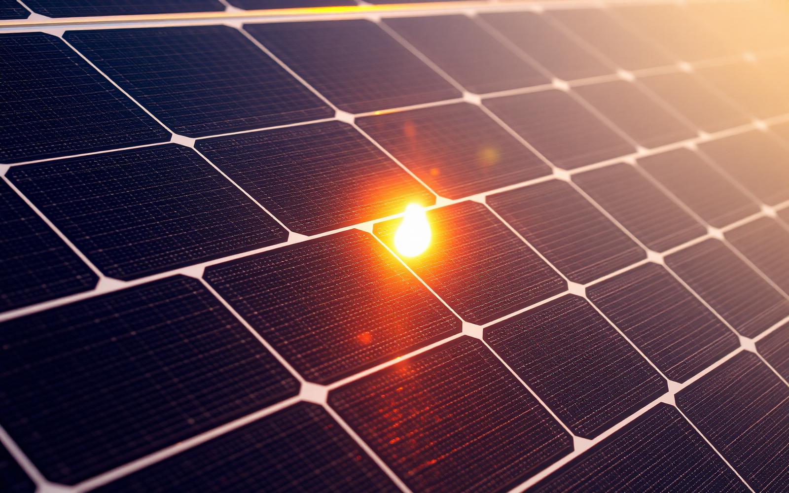 Solar panel surface